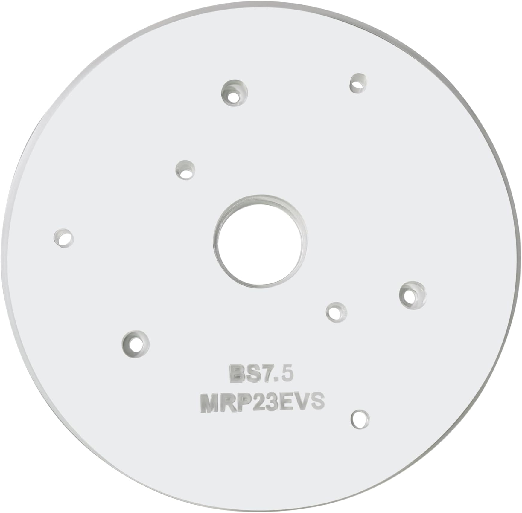3/8" Thick 7.5" circle baseplate upgrade with bushing compatibility for Bosch Mrp23evs