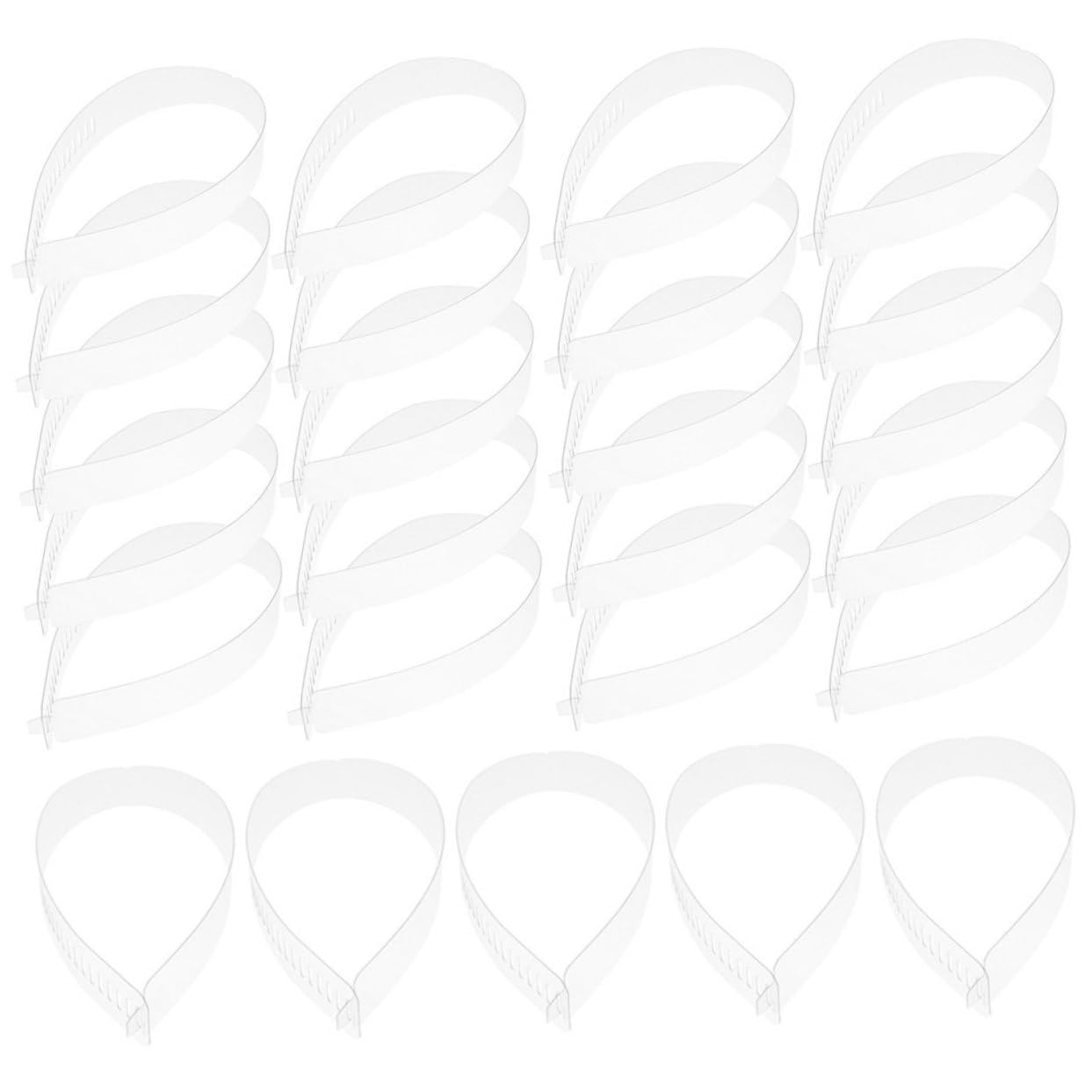 Healvian Collar Strips for Men's Police Shirt 80pcs Plastic Collar Fixing Strips Support Shirt