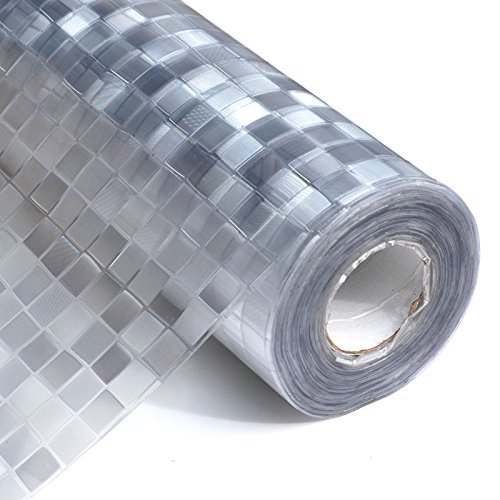 AGOG 3D Privacy Window Films Privacy Glass Film Opaque Sparkle Decorative Frosted Home Security Self Adhesive for Bathroom Door Window Heat Control Anti UV WF-103 (16 X 60 INCH)