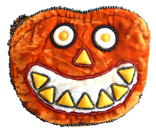 Sac bandoulière orange citrouille pour déguisement Halloween et look automnal tendance