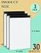 Aidunmis Graph Paper Pads 8.5 x 11, 4x4 Quad Ruled, 3 Pack Grid Paper Pad 8.5 x 11, 30 Sheets Perforated Blueprint Quadrille Letter Size Graphing Notebook for Drafting, Drawing, Engineering