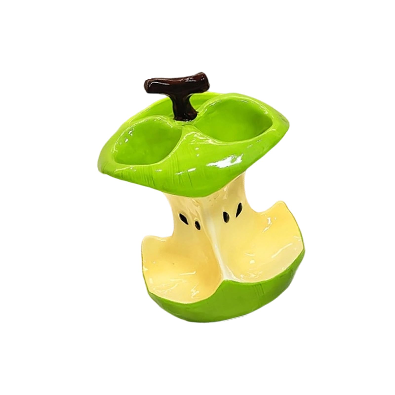 Kalttoy Fruit Cores Shape Ceramic Electric Toothbrush Holders 3 Slot Toothpaste Stand Bathroom Countertop Organizers Home Decors Ceramic Toothbrush Organizers