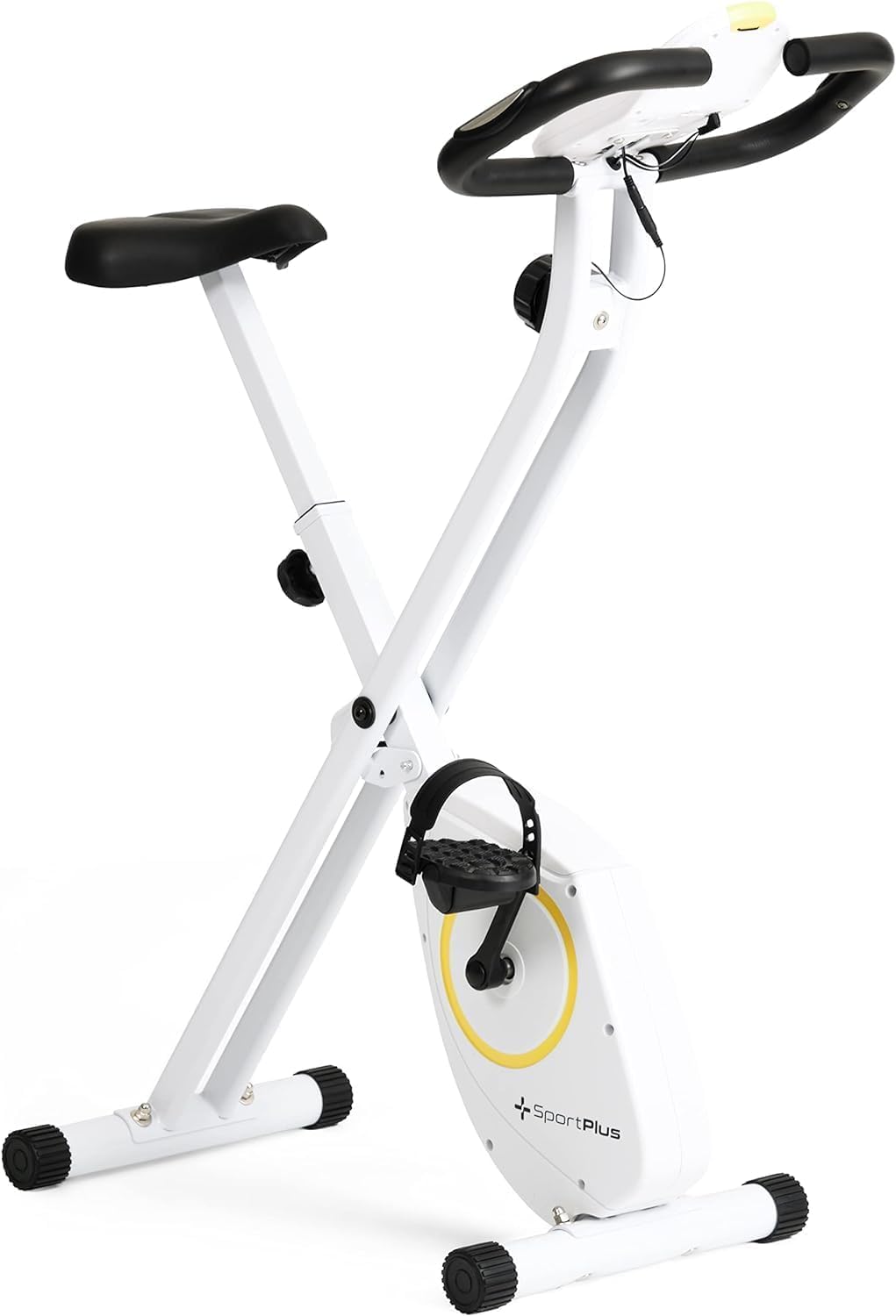 SportPlus Vélo d'appartement pliable silencieux pour la maison compatible avec l'application Fitnessbike