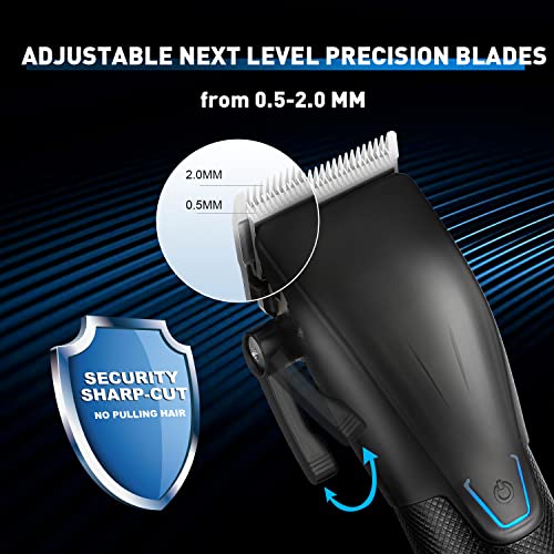 Karrte Professional Hair Clippers And Trimmer Kit For Men,Barber Clipper Set Cordless Hair Cutting,Beard Trimmer Grooming Haircut Kit #TOP1