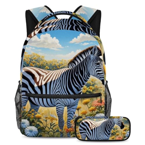 Ensemble de cartables zèbre multicolore filles et garçons