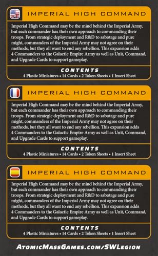 Star Wars: Legion Imperial High Command miniatura 4