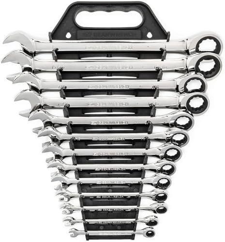Image of GEARWRENCH 13 Piece 12 Point Ratcheting Combination Wrench Set SAE | 9312 (Pack of 6)