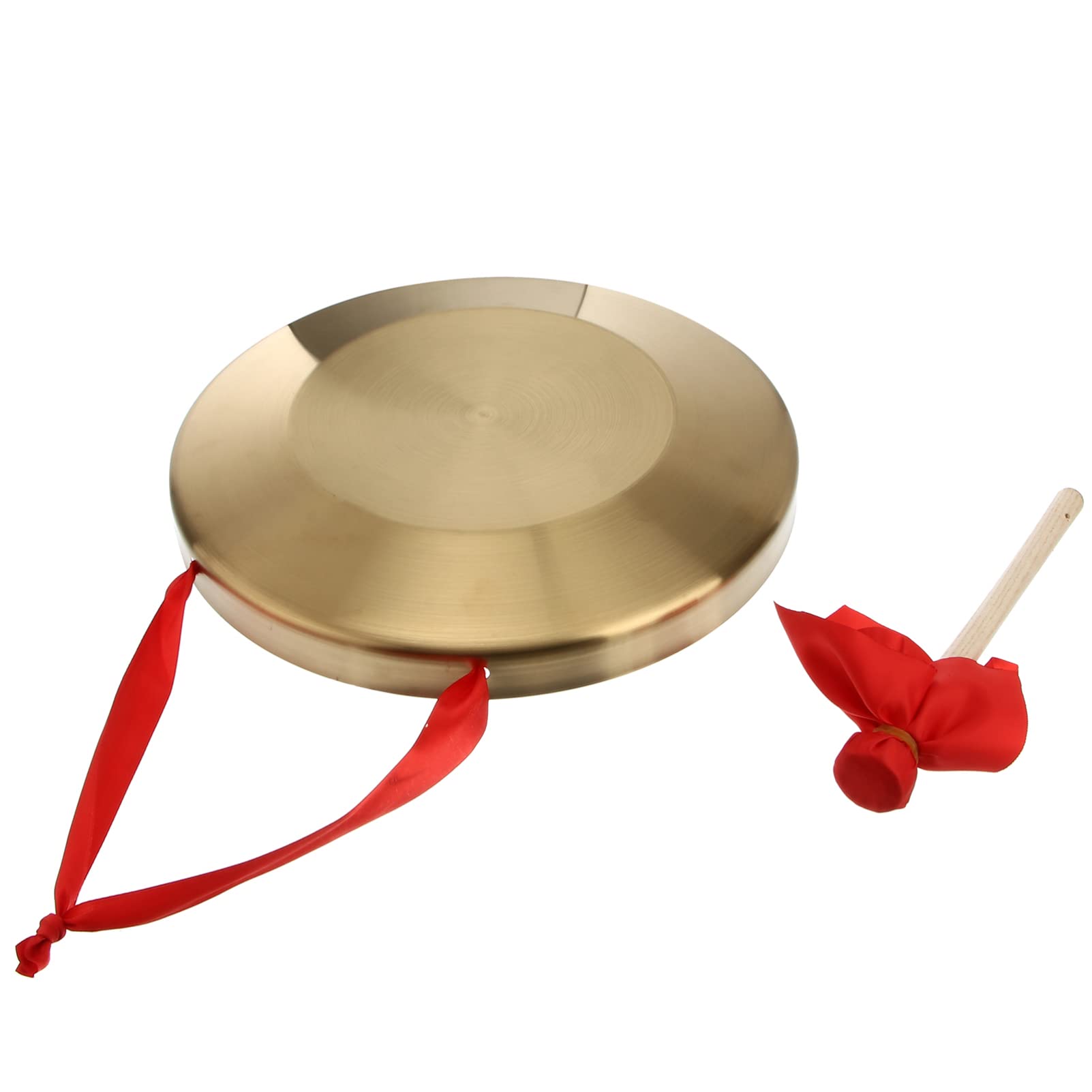 Generic Timbre chino tradicional con baqueta, 32 cm, de cobre, para casa, oficina