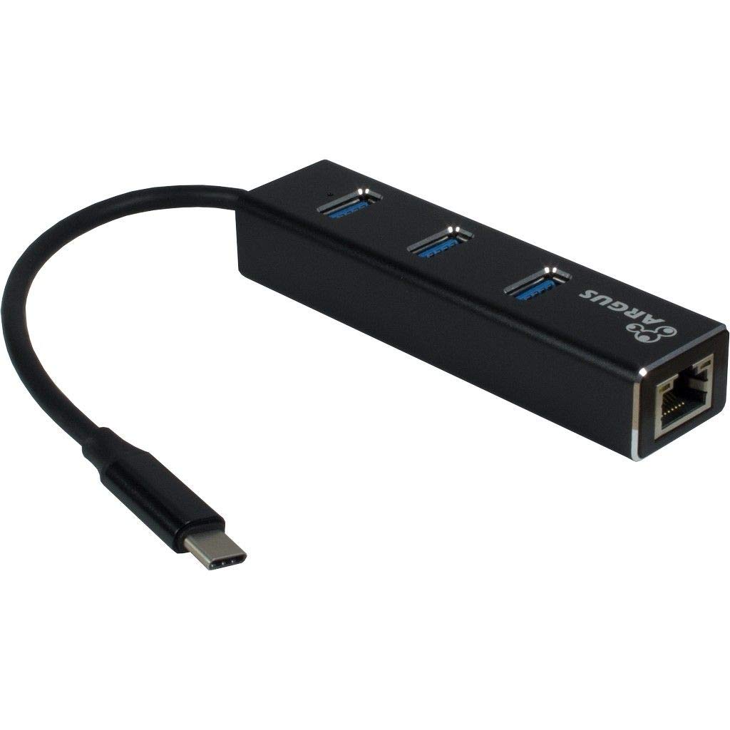 Inter-TechINTER TECH KAB USB C > Multi Adapter (3x USB 3.0 1x RJ45 Gigabit Lan)