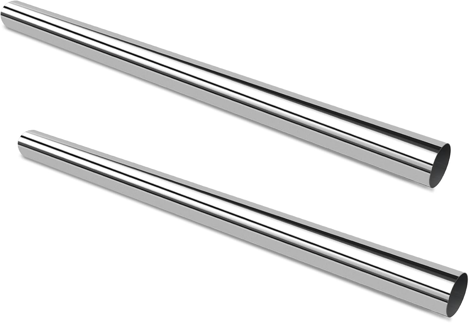 GeilSpace 3 Inch Exhaust Pipe, 304 Stainless Steel Tube, 48 Inch Length, Straight Pipe, DIY Industrial Pipes (3"OD-48"-2PCS)