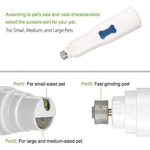 Festnight Pet prego moedor elétrico Nails Grooming ferramenta Pet Lima das Unhas Suave patas Moagem