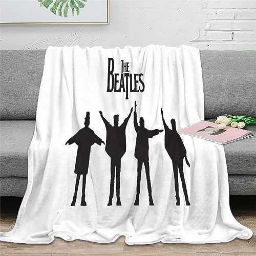 VAttea Couverture Polaire 3D The Beatles Automne Et Hiver Couverture en Flanelle Mode 3D Couverture Douce pour Enfants Adultes Bébé Couverture en Peluche 127X152CM - Les Beatles, Paul McCartney, John Lennon, RIngo Starr, George Harrison VAttea Couverture Polaire 3D The Beatles Automne Et Hiver Couverture en Flanelle Mode 3D Couverture Douce pour Enfants Adultes Bébé Couverture en Peluche 127X152CM