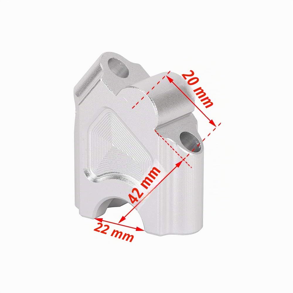Rehausseurs de guidon de moto pour F700GS, F700 GS, F 700 GS, F 700GS 2013-2017 ; BMW F650GS, F 650 GS, F 650GS, F650 GS - Argenté