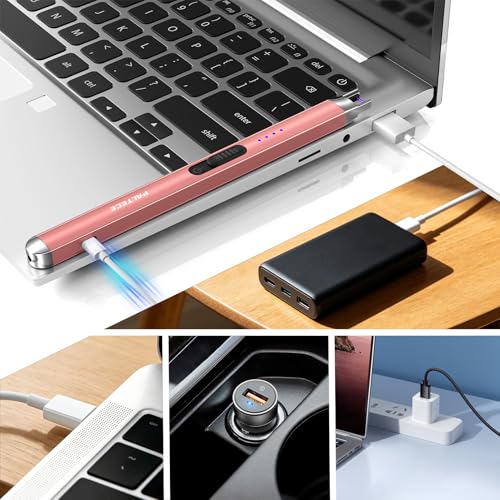 2 unidades encendedor eléctrico recargable USB miniatura 6