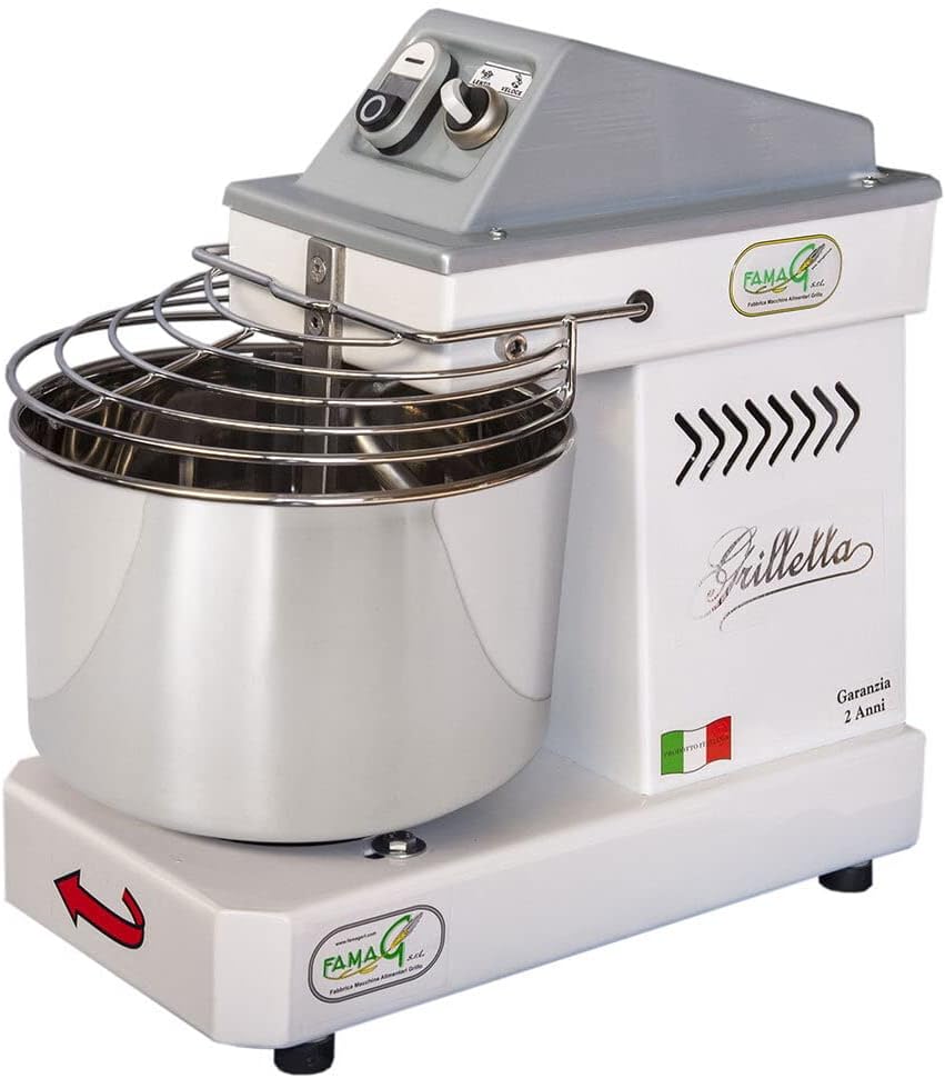 Impastatrice a Spirale Testa Fissa 5Kg 350W Famag Grilletta IM5/230 10 ...