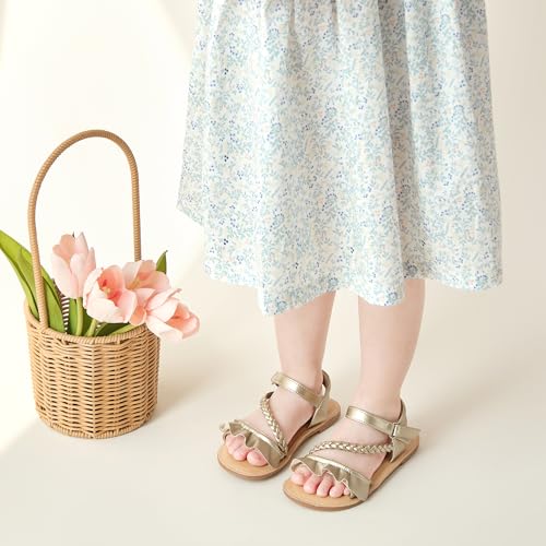 Image of GINFIVE Toddler Girls Sandals Girls Toddler Sandals Little Girls Kids Shoes