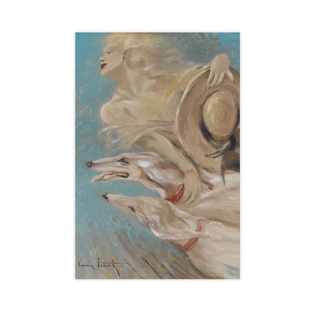 ART Poster by Louis Icart Impressionist Style Works (7) Canvas Poster Bedroom Decor Sports Landscape Office Room Decor Gift 20×30inch(50×75cm) Unframe-ART poster by Louis Icart Impressionist style1