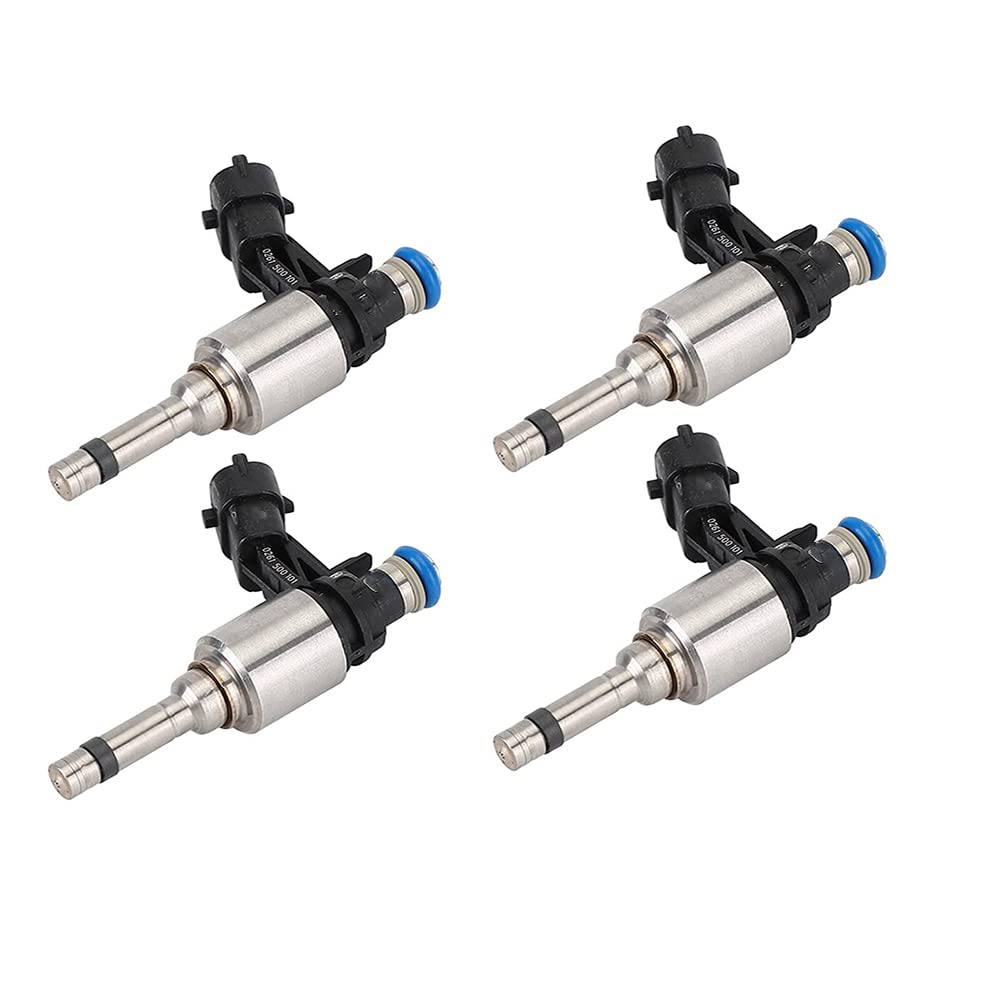 Riloer4pcs Engine Fuel Injectors Replacement, Compatible with H-yundai A-ccent/V-eloster K-ia R-io/S-oul 1.6L N-on T-urbo 2012-2017, 353102B110