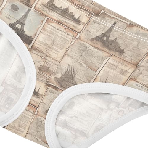 GuoChe Training Panties Elastic Waistband Panties Organic Underwear for Baby Girls in Sizes 2T,3T, 4T, 5T, 6Y and 8Y4