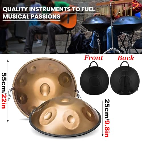 Handpan Drum 22 pulgadas D menor Kurd, 10 notas miniatura 5