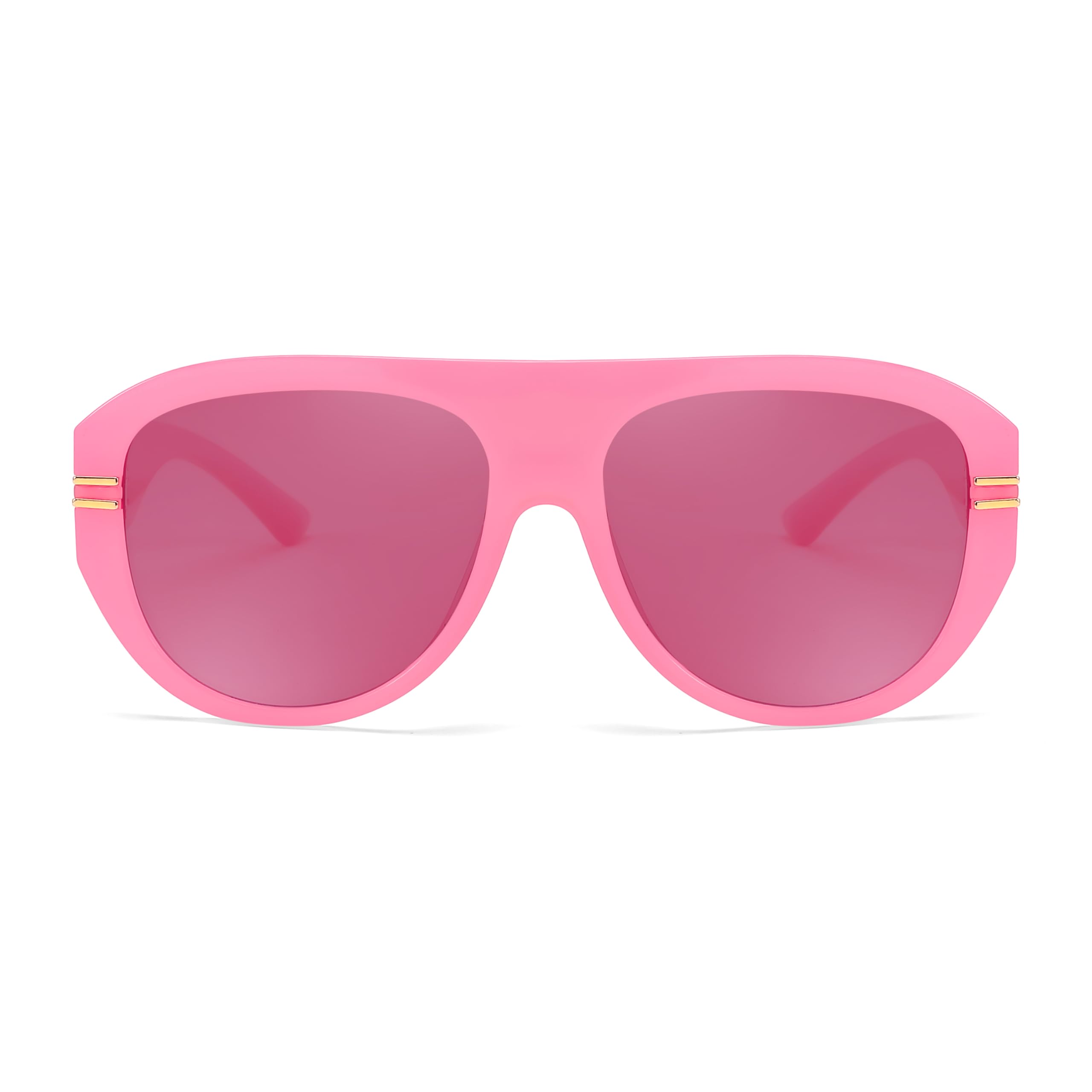 FEISEDY Retro Polarized Aviator Sunglasses for Men Women Trendy 70s Vintage Plastic Frame Sun Glasses B4150