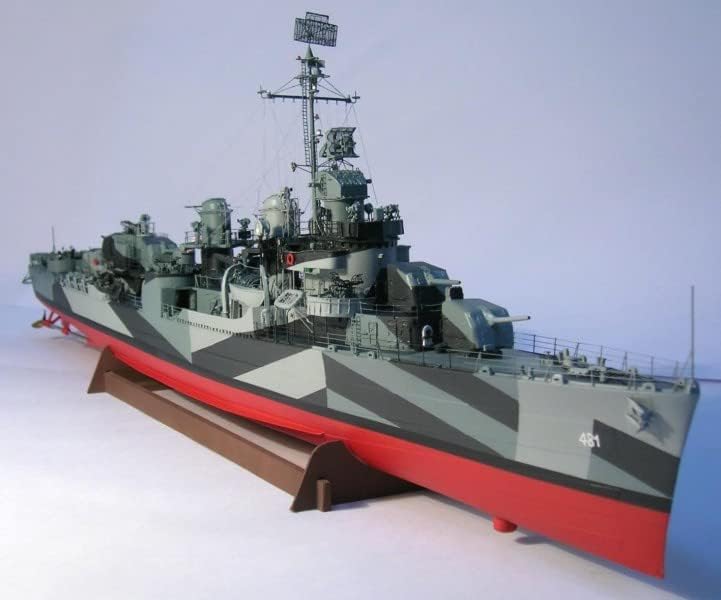 U.S. Fletcher clase destructor USS Liutz 3D papel modelo kit juguete niños regalos