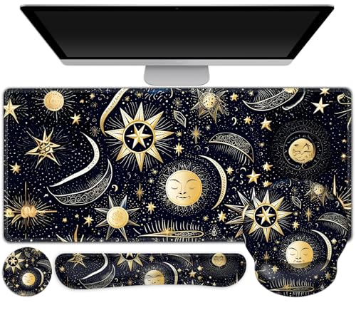 Tapis de souris XXL de jeu avec repose-poignet clavier et tapis de bureau