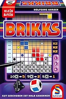 Schmidt Spiele 49346 Brikks Dice Game from the Small & Fine Series, Colourful