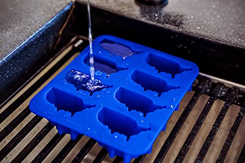 Usa Silicone Ice Cube Tray, United States Ice Cube Trays For Freezer, States Ice Cube Mold, Us Map Ice Tray, Ice Ball Maker Mold For Deep Freezer, Dishwasher Safe, 4Th Of July Decorations, 8 Cubes #TOP6
