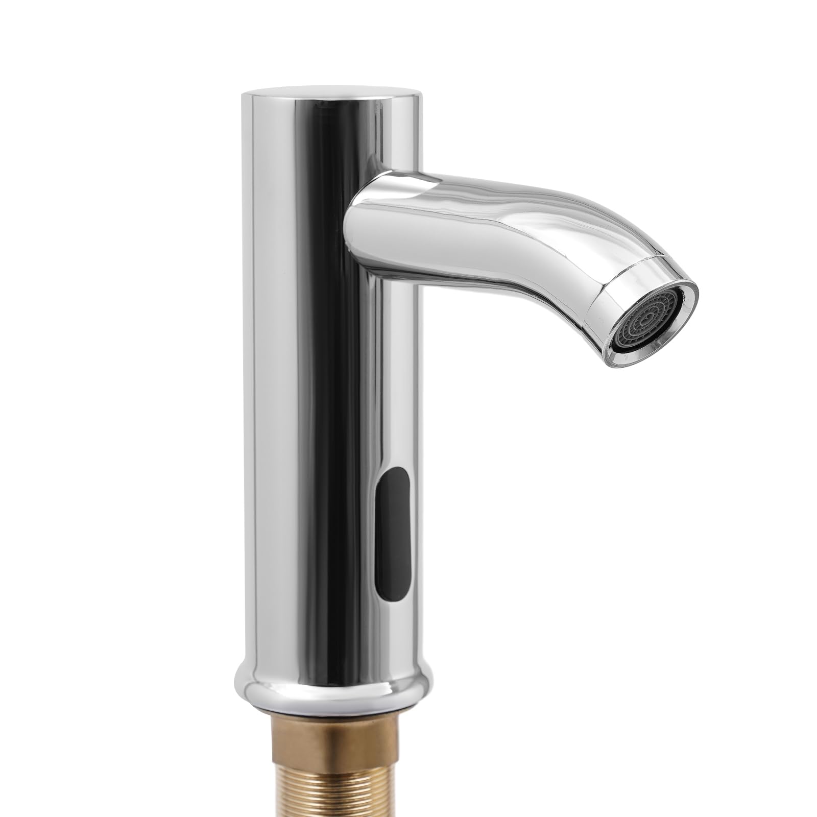 Rubinetto senza contatto,Rubinetto del sensore,Rubinetto automatico lavabo lavabo miscelatore argento,Tubi lunghi,Copertura decorativa,per case, ristoranti, centri commerciali