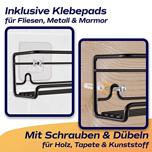 NOBRO® Gewürzregal - 4er Set - Modern und stilvoll dank versteckter Befestigung - Individuell benutzbar - Stabil und… - Image 6