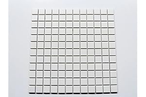 Gleaming White Ceramic Mosaics: 1x1 Tile Chips for Stunning Surfaces