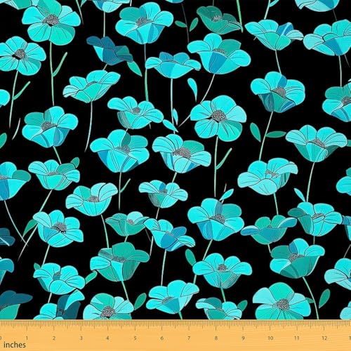 Floral Print Polyester Upholstery Fabric