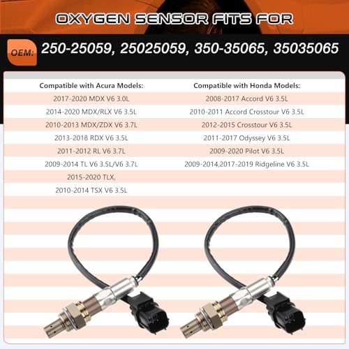 Sensor de Oxígeno ACAUTO para Automóvil 2 piezas miniatura 3