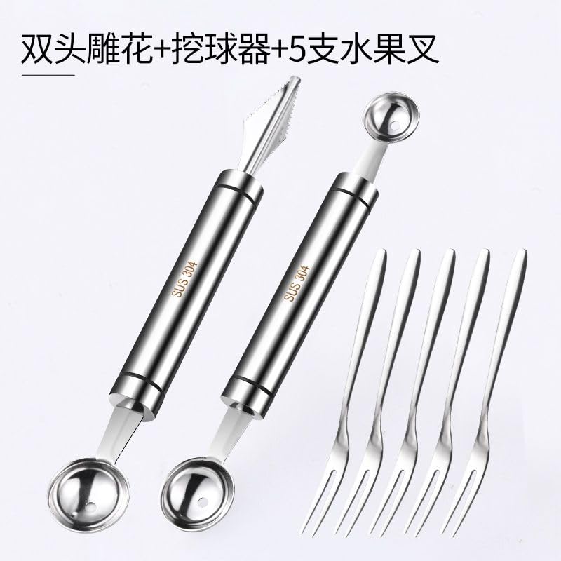 Cuillère à melon ergonomique pour composer facilement de beaux plateaux de fruits