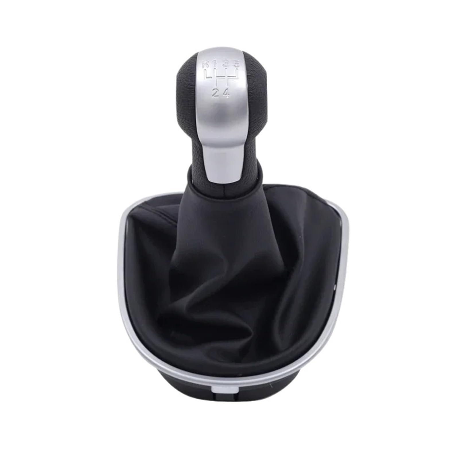 Qmtvfsrh 5 Speed Car Gear Shift Knob Gear Shift Knob With Boot For Seat For Leon Mk2 For Altea Xl For Toledo Mk3 Pu Leather Handle(5 Speed)