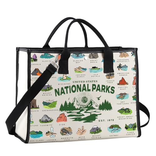 Bolso de hombro para viajeros POFULL National Parks miniatura 1