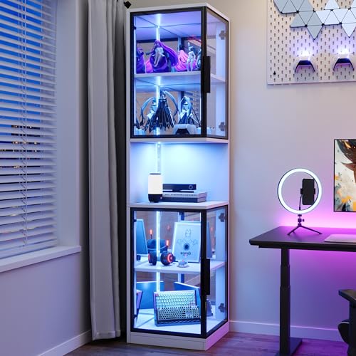 Vitrina de 205 cm de alto con puertas de...