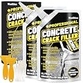 Concrete Crack Filler, 2.65LB High Elasticity Self Leveling Cement Crack Filler, Slab Concrete Waterproof Repair Sealant for Driveway, Walkway, Patio, Joint, Outdoor Quick Drying Sealer - Grey