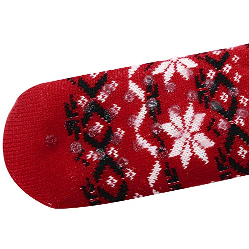 American Trends Christmas Slipper Socks Women Fuzzy Socks Gripper Non Slip Athletic Women'S Cozy Socks Warm Winter Socks Red thumb #5