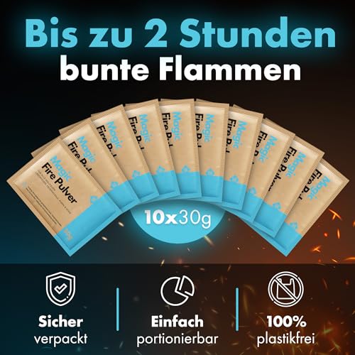 molinoRC Magic Flames - 300g Buntes Feuer Pulver für magischen Flammenzauber in Feuerschale, Lagerfeuer… – Ansicht 5