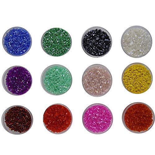 Eshoppee 4mm, 6/0 200 Gm White Color Glass Seed Beads For