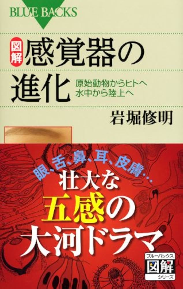 受験自学　化学指針　古書 図解・感覚器の進化―原始動物からヒトへ水中から陸上へ (ブルー