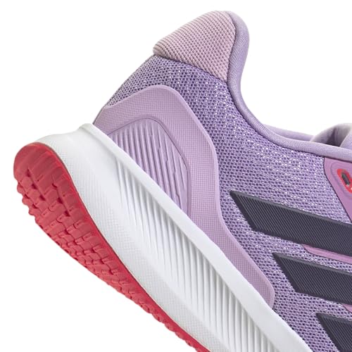 adidas Unisex-Kids Run Falcon 5, Powder Plum/Aurora Plum/Lucid Red, 7
