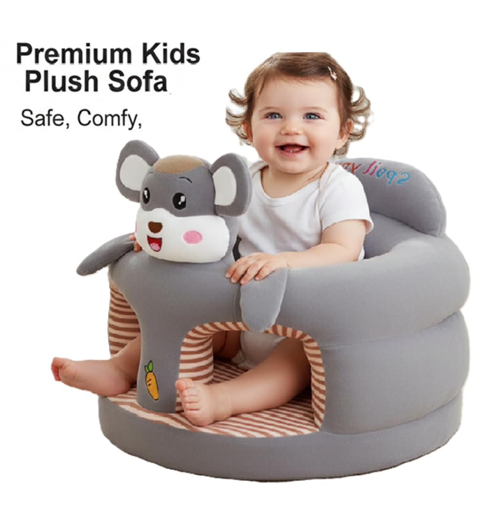 FLOATING DREAMS Plush Baby Sofa Seat | Birthday Gift Return Gift Seat (Use for 0 Month to 2 Year) 1