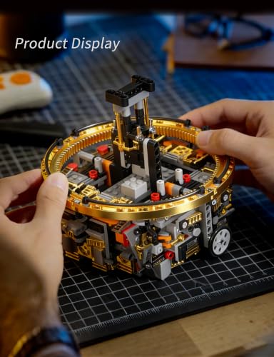 Spherical Robot Building Set, Remote Control Rolling Ball Robot Building Kit 800+PCS, Transparent Shell, Magnetic Split Design, Display Decor for Sci-Fi Fans, Futuristic Model Ornament - Image 4