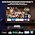 XENPONAD 4K Smart Projector, Native 1080P Full HD Projector with Google TV 1000 ANSI Lumens Auto Focus Keystone Correction WiFi Bluetooth Portable Home Theater Projector for Outdoor Bedroom Movie