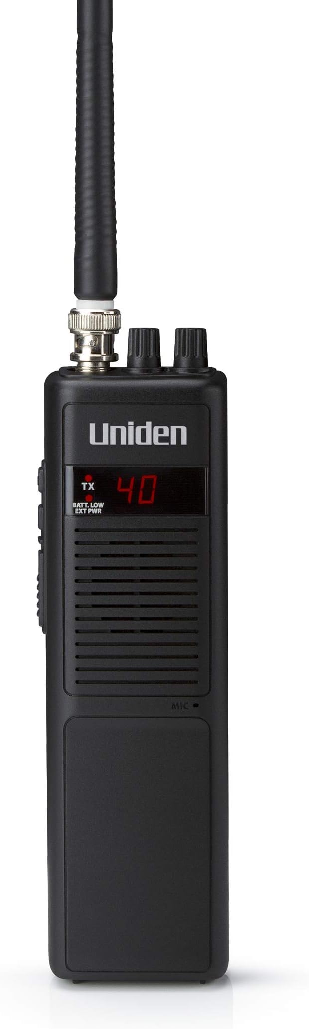Uniden PRO401HH Professional Series 40 Channel Handheld CB Radio, 4 Watts Power with Hi/Low Power Switch, Auto Noise Cancellation, Belt Clip and Strap Included, 2.75in. x 4.33in. x 8.66in.(Pack of 6)