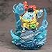 HYKCSS Rey náutico Animación Muñeca Tiburón Ballena Pez Hombre Wang Xia Seven Wu Hai Muy Ping Versión Escultura Muñeca Escultura Juguete Modelo Decorativo Altura de la Mano 30cm