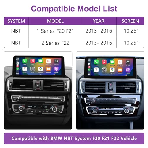 Pantalla 10.25" CarPlay Android Auto para BMW 1/2 Series miniatura 2
